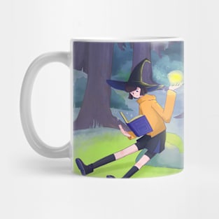 Witch girl in the woods Mug